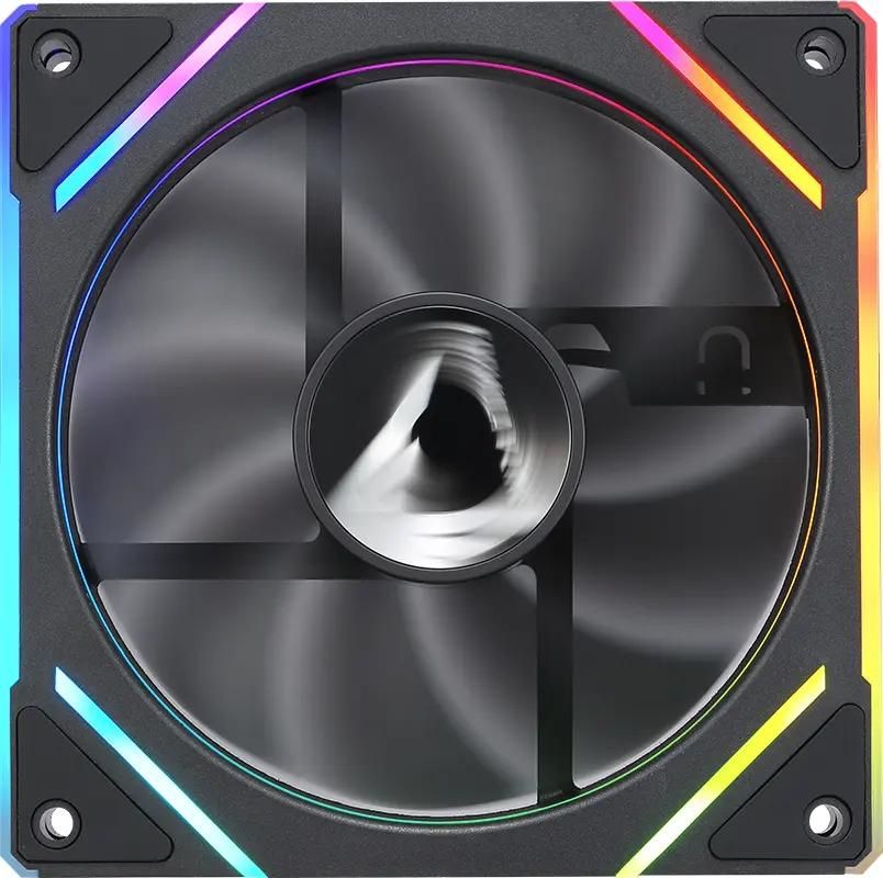 

Вентилятор Formula V Floe Plus 12BK ARPW, 120 мм, 1500rpm, 26.8 дБ, 4-pin PWM, 1шт, черный, ARGB подсветка (FLOE PLUS 12BK ARPW), 12BK ARPW