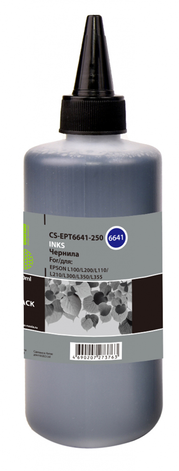 Чернила Cactus CS-EPT6641-250, черный