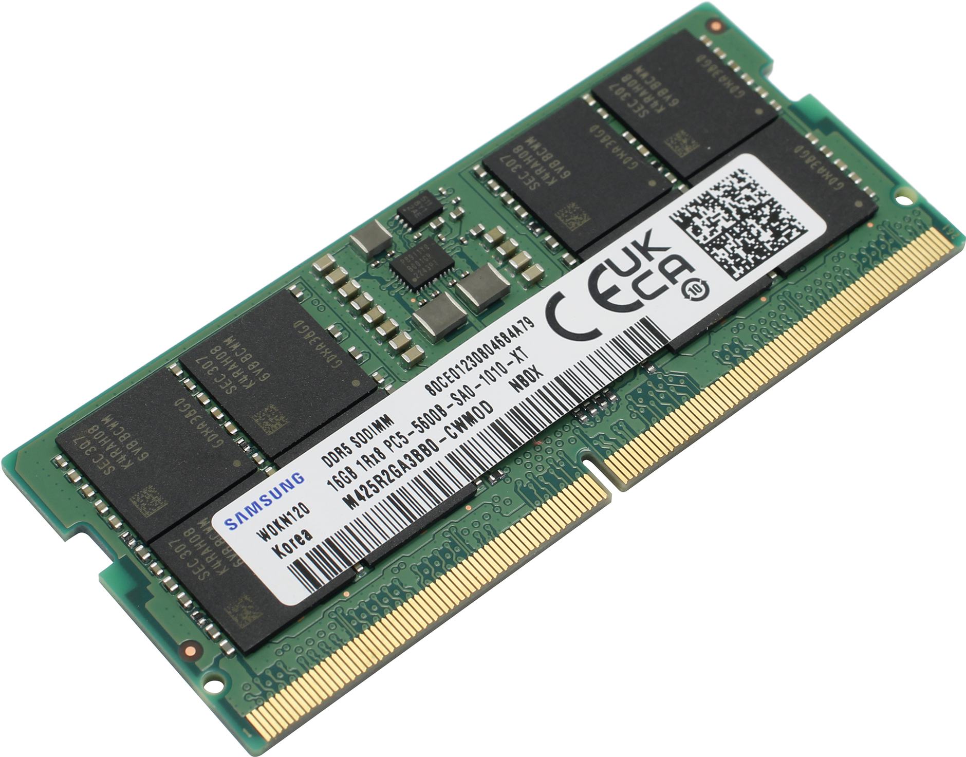 

Память DDR5 SODIMM 16Gb, 5600MHz, CL40, 1.1V, Samsung (M425R2GA3BB0-CWM) Retail, M425R2GA3BB0-CWM