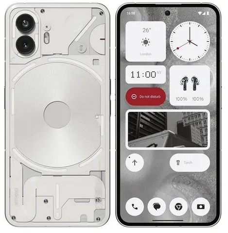 

Смартфон Nothing Phone 2, 6.7" 1080x2412 AMOLED, Qualcomm Snapdragon 8+ Gen 1, 12Gb RAM, 256Gb, 3G/4G/5G, NFC, Wi-Fi, BT, 2xCam, 2-Sim, 4700 мА⋅ч, USB Type-C, Android 13, белый (A10400028), Phone 2
