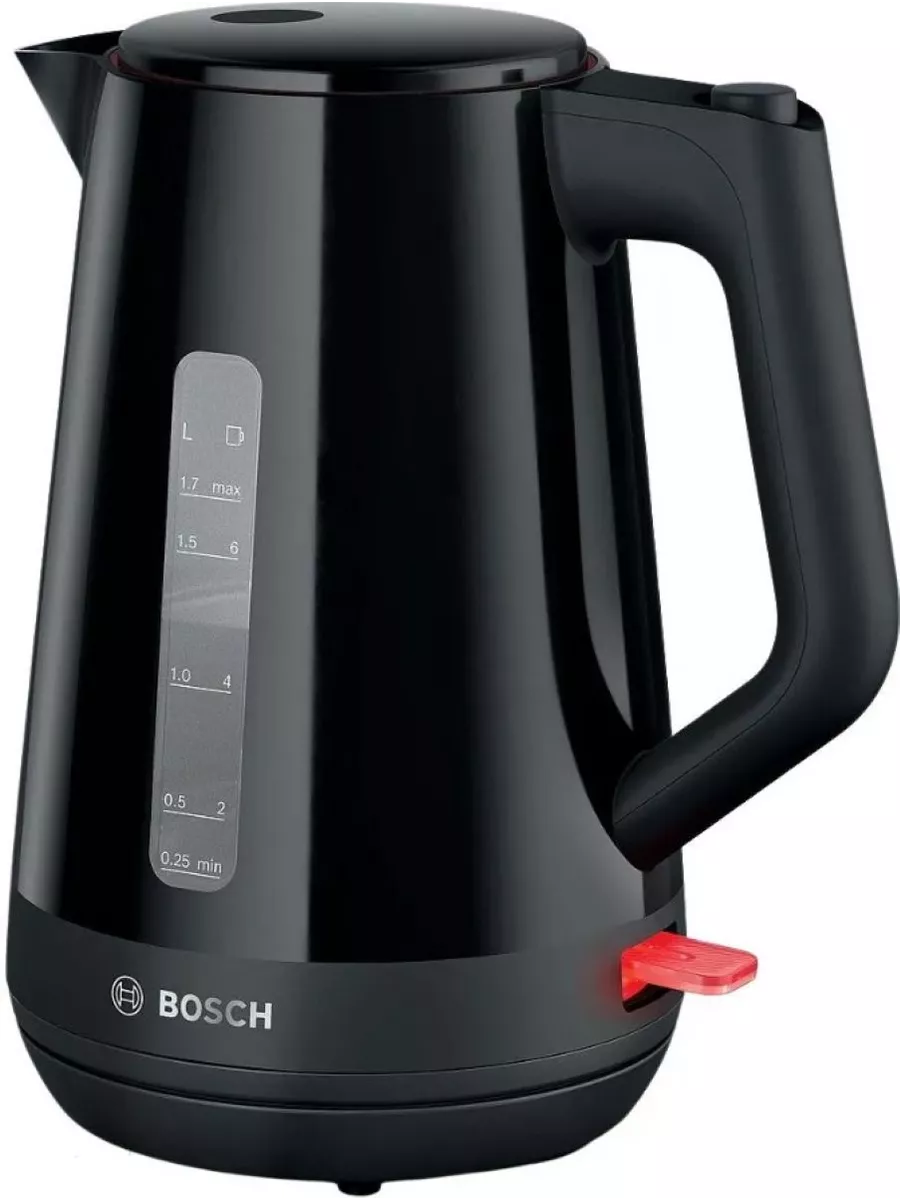 

Чайник электрический Bosch TWK1M123 1.7л. 2.4 кВт, пластик, черный (TWK1M123), TWK1M123