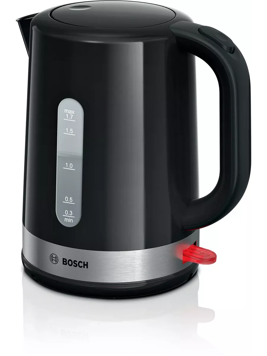 

Чайник электрический Bosch TWK6A513 1.7л. 2.2 кВт, металл/пластик, черный (TWK6A513), TWK6A513