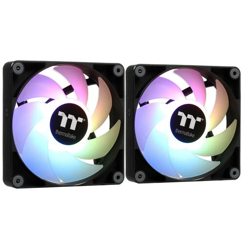 

Комплект вентиляторов Thermaltake CT120 Sync ARGB, 120 мм, 2000rpm, 25.8 дБ, 4-pin PWM, 2шт, черный, ARGB подсветка (CL-F149-PL12SW-A), CT120 Sync ARGB