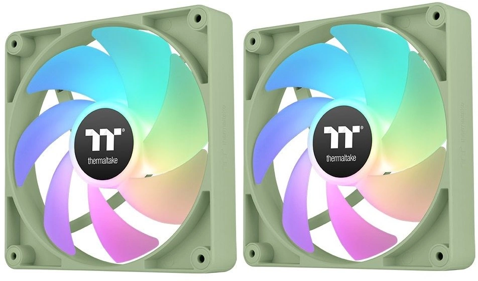 

Комплект вентиляторов Thermaltake CT120 Sync Matcha ARGB, 120 мм, 2000rpm, 25.8 дБ, 4-pin, 2шт, зеленый, ARGB подсветка (CL-F202-PL12MG-A), CT120 Sync Matcha ARGB