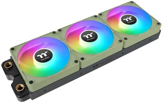 

Комплект вентиляторов Thermaltake CT140 EX Sync Matcha, 140 мм, 1800rpm, 30.7 дБ, 4-pin PWM, 3шт, зеленый, ARGB подсветка (CL-F197-PL14MG-A), CT140 EX Sync Matcha