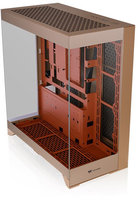 Корпус Thermaltake CTE E550 TG, Midi-Tower, без БП, коричневый
