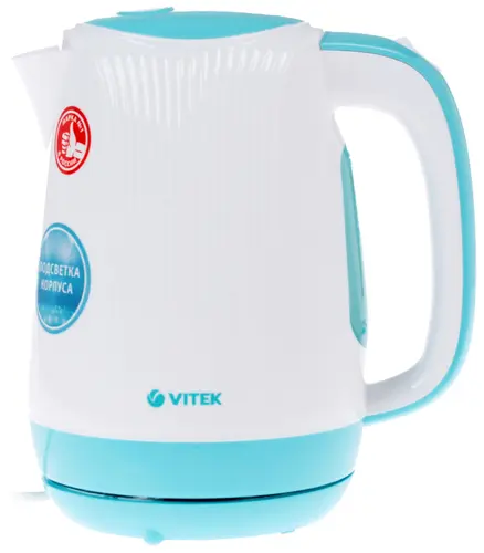 

Чайник электрический VITEK VT-7059 1.7л. 2.15 кВт, металл/пластик, белый (VT-7059), VT-7059
