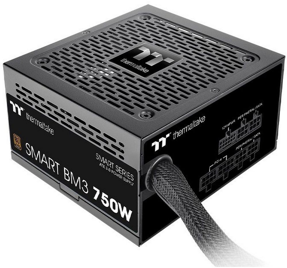 

Блок питания 750 Вт ATX Thermaltake Smart BM3, 120 мм, 80 Plus Bronze, Retail (PS-SPD-0750MNFABE-3)