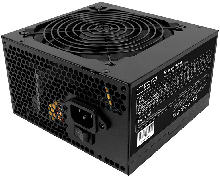 

Блок питания 700 Вт ATX CBR, 120 мм, 80 Plus Bronze, Retail (PSU-ATX700-12GM)