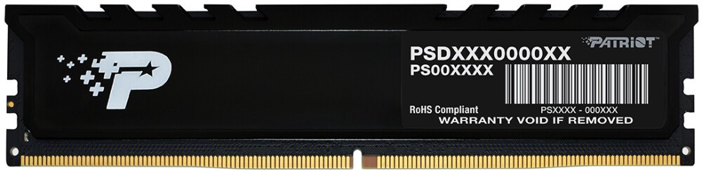 

Память DDR5 DIMM 8Gb, 5200MHz, CL42, 1.1V, Patriot Memory Signature Premium (PSP58G520081H1) Retail, PSP58G520081H1