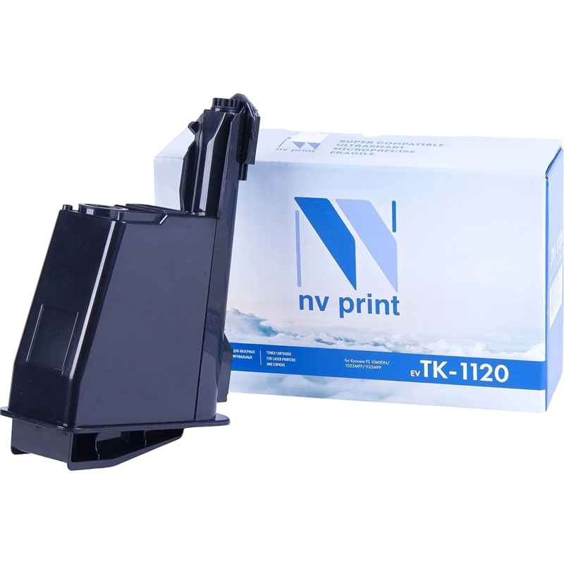 Картридж лазерный NV Print NV-TK1120 TK-1120 черный 3000 страниц совместимый для Kyocera FS1060DN 1025MFP 1125MFP 450₽