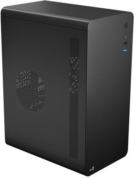 Корпус AeroCool CS-110-S-BK-v1, mATX, Mini-Tower, USB 3.0, черный, без БП (4711099476824)