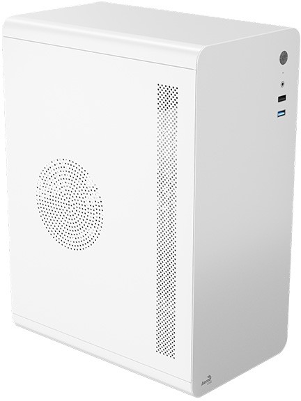 Корпус AeroCool CS-110-S-WT-v1, mATX, Mini-Tower, USB 3.0, белый, без БП (4711099476831)