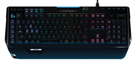 Клавиатура проводная Logitech G910 Orion Spectrum RGB Mechanical Gaming, механическая, Romer-G, USB, черный (920-008019) G910 Orion Spark Black USB - фото 1