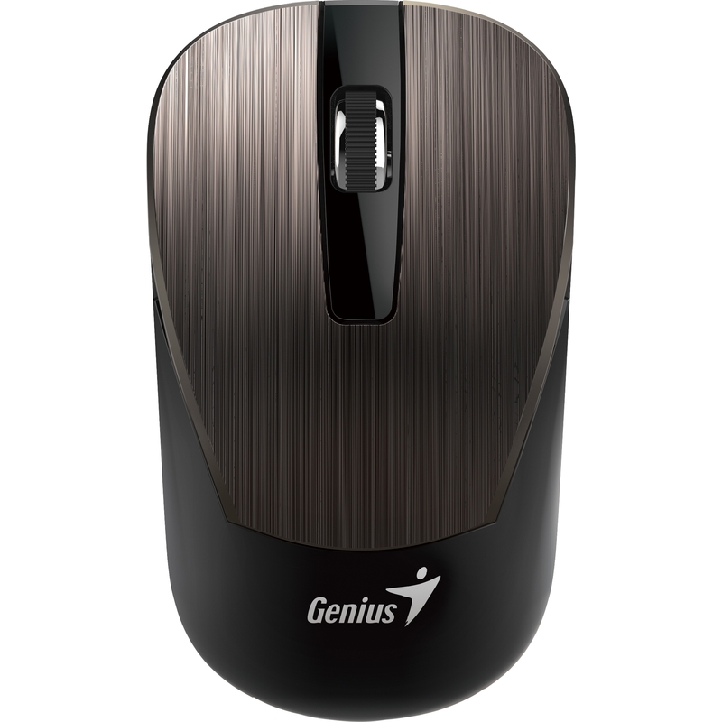 

Мышь беспроводная Genius NX-7015, 1600dpi, оптическая светодиодная, USB/Радиоканал, коричневый/черный (31030019401), NX-7015