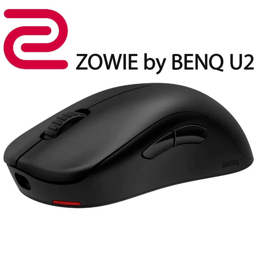 Мышь беспроводная BenQ Zowie GAMING GEAR U2 , 3200dpi, USB/Радиоканал, черный (9H.N4KBE.A2E)