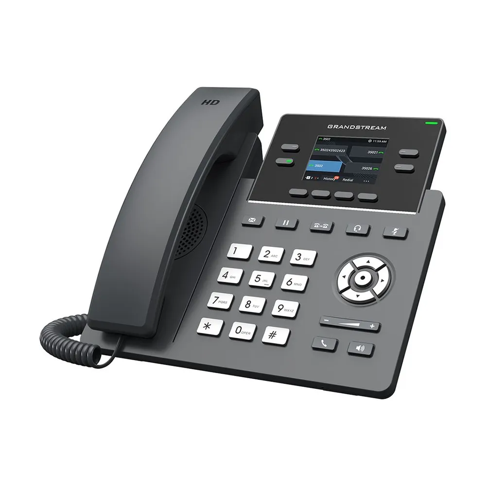 

VoIP-телефон Grandstream GRP2612G, 4 линии, 2 SIP-аккаунта, цветной дисплей, черный (GRP2612G), GRP2612G