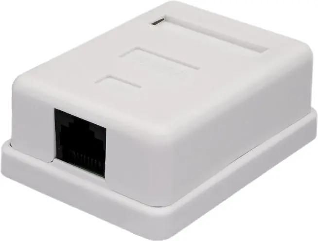 

Розетка RJ-45 открытый монтаж категория 6, белый, SUPRLAN (10-0355)