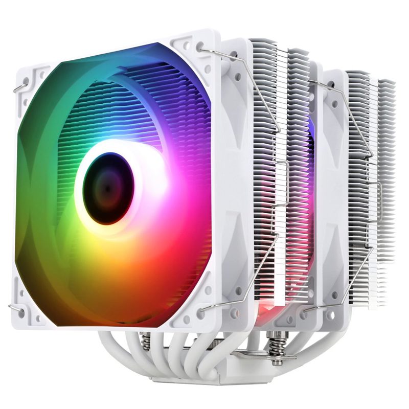 

Кулер для процессора Thermalright Peerless Assassin 120 SE WHITE ARGB для Socket/115x/1200/1700/1851/AM4/AM5, 120 мм, 1550rpm, 25.6 дБА, 4-pin PWM+3-pin 5V ARGB, Al+Cu, ARGB (PA120-SE-WH-ARGB), Peerless Assassin 120 SE WHITE ARGB