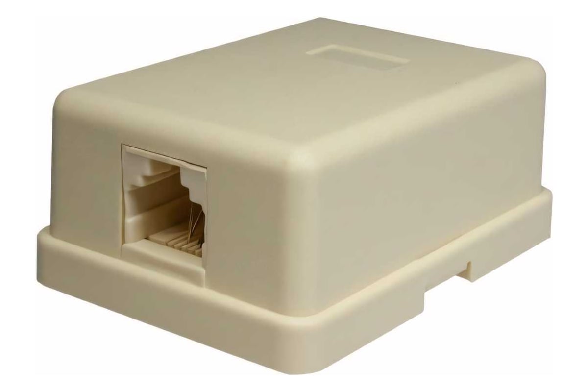 

Розетка RJ-11 открытый монтаж категория 3, IP20, белый, SUPRLAN (10-0305)