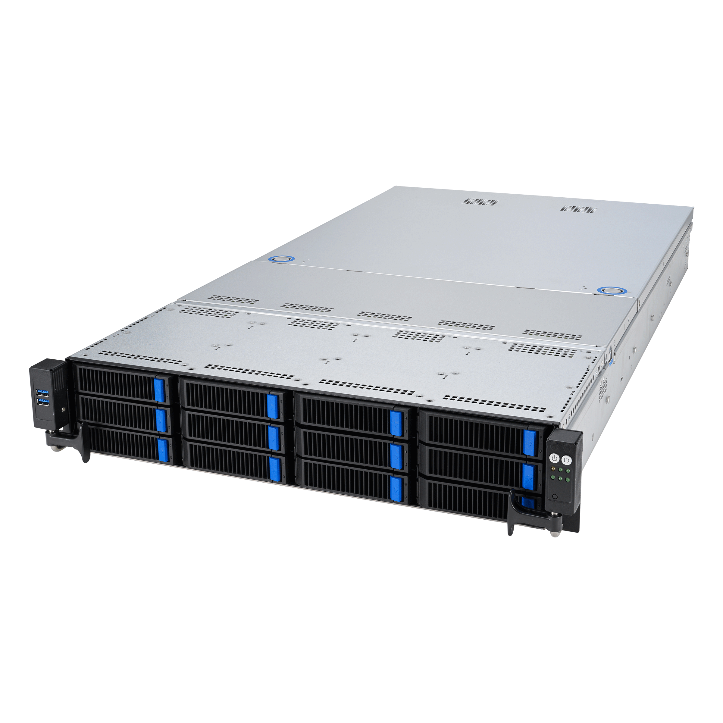 Серверная платформа ASUS RS520A-E12-RS12U, 1xSocket SP5, 24xDDR5, 12x2.5/3.5 HDD HS, Redundant 2x1600 Вт 2U (90SF02G1-M002Y0)