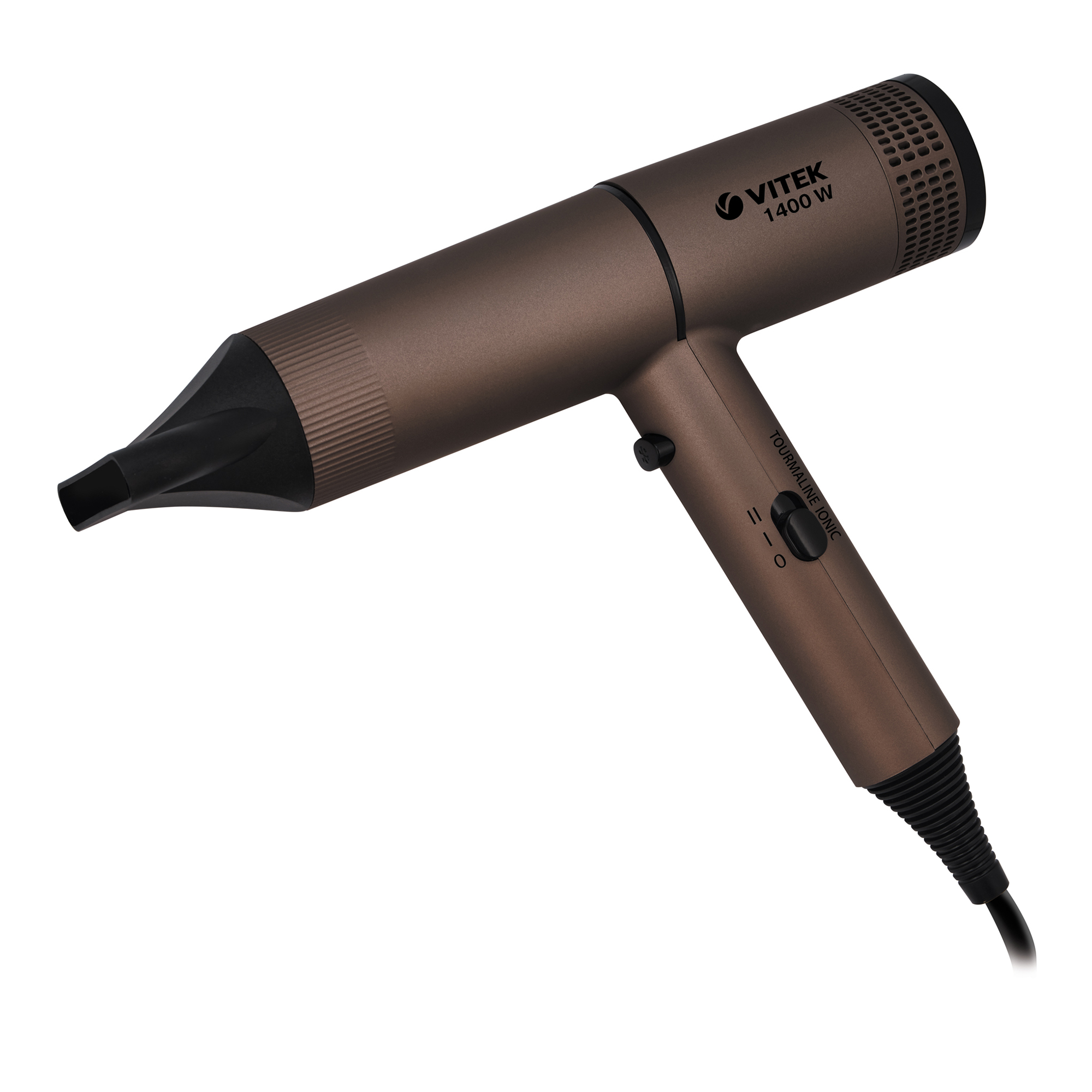 

Фен Vitek VT-2233 1.4 кВт, режимов: 2, насадок: 1, бронзовый (VT-2233), VT-2233