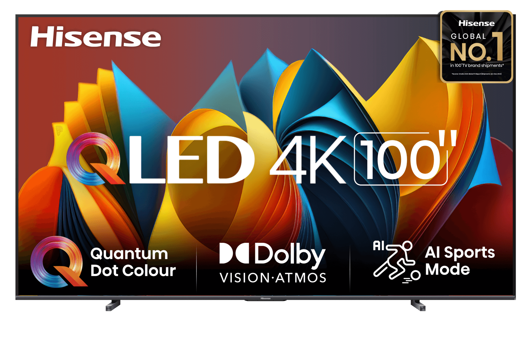 Телевизор 100" Hisense 100E7NQ, 3840x2160, черный