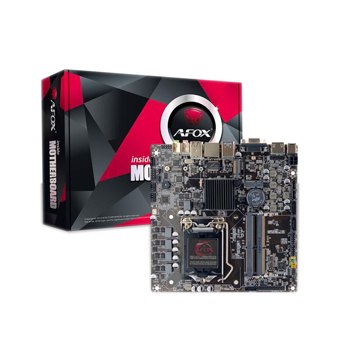 

Материнская плата AFOX AFH510-MI-V2, Socket1200, Intel H510, 2xDDR4 SODIMM, 2SATA2, 5.1-ch, GLAN, 2 USB 3.2, VGA, HDMI, mini-ITX, Retail, AFH510-MI-V2