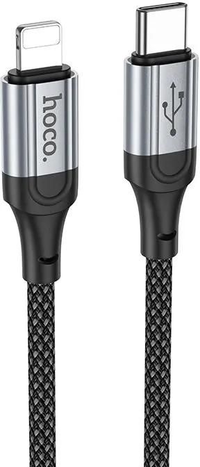 

Кабель USB Type-C-Lightning 8-pin, быстрая зарядка, 2.4А, 27 Вт, 1 м, черный, HOCO X102 Fresh iP (X102 FRESH IP), X102