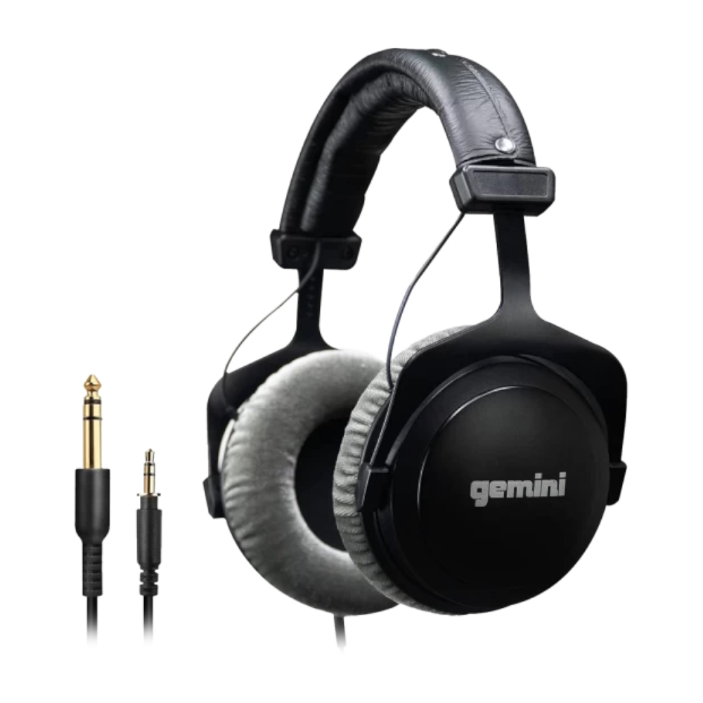 

Проводные наушники Gemini DJX-1000, jack 3.5 мм/jack 6.3 мм, черный (DJX-1000), DJX-1000