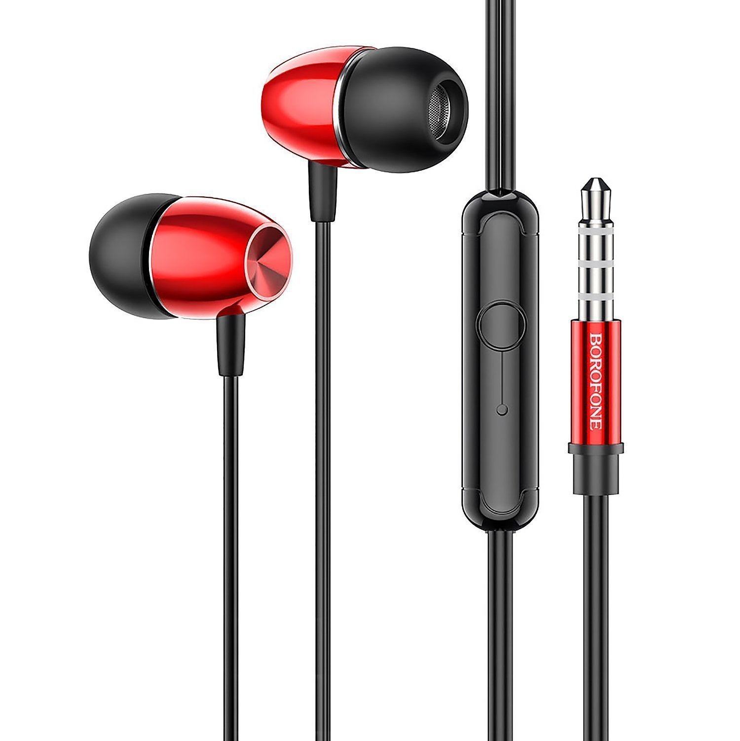

Проводная гарнитура Borofone BM57 Platinum, красный, BM57 Platinum