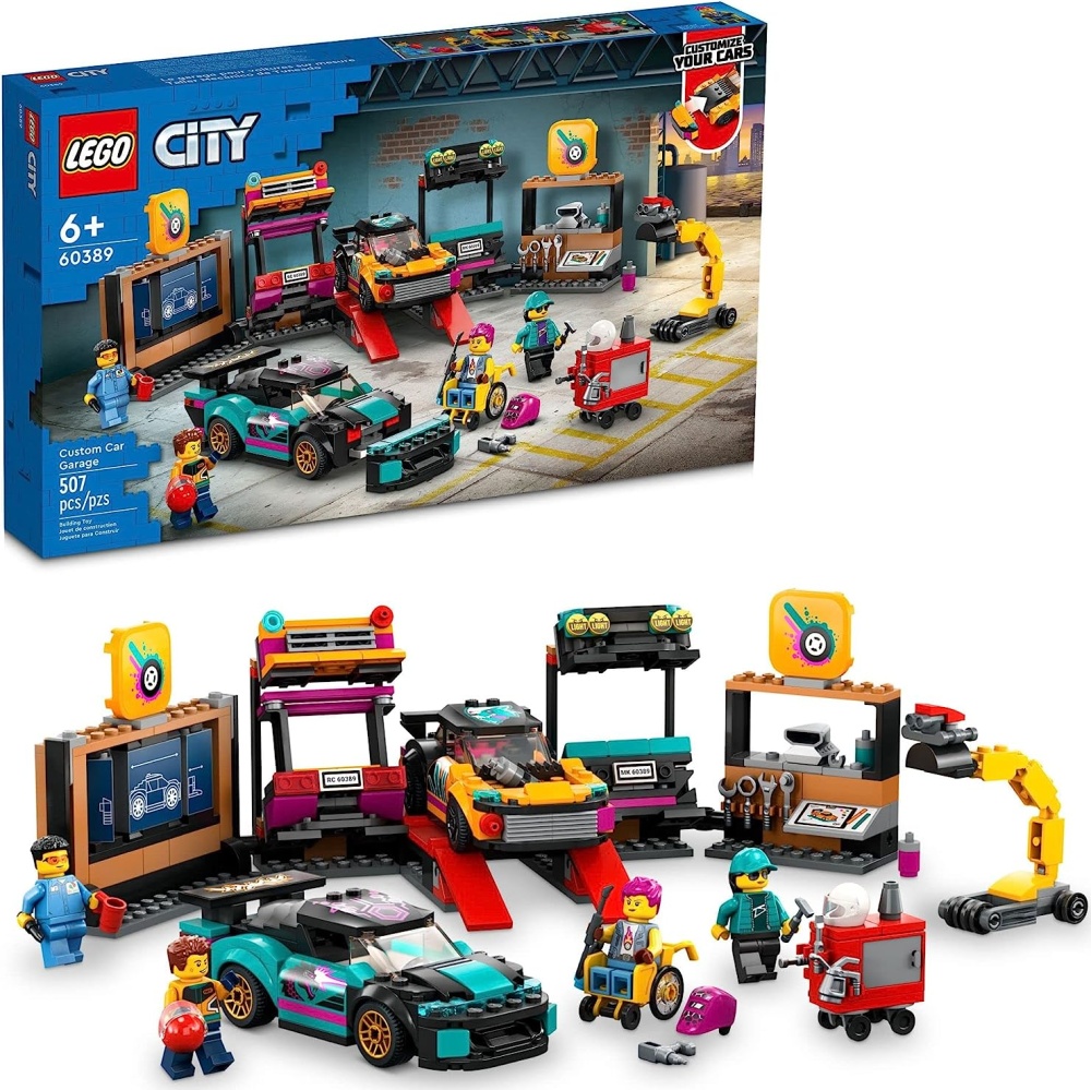 

Конструктор LEGO City Автомобильная мастерская, деталей: 507 (60389), City Автомобильная мастерская