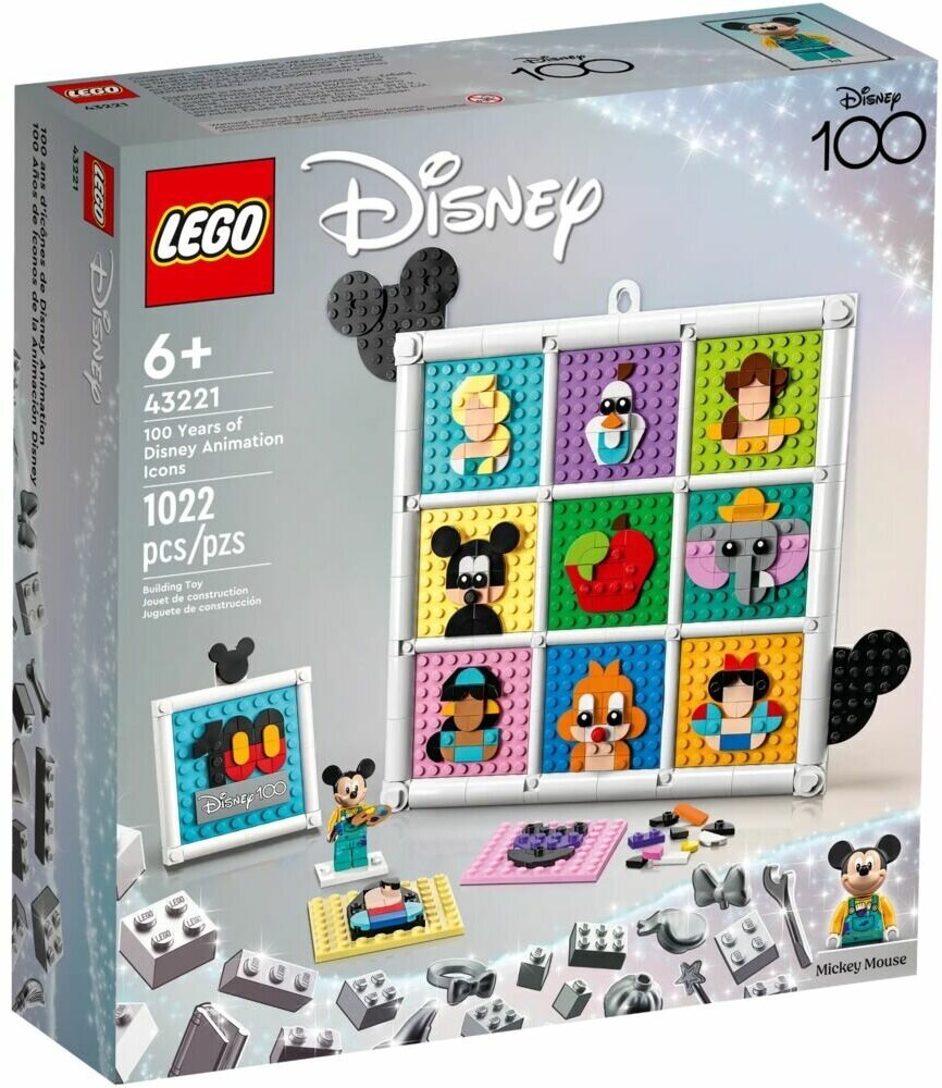 

Конструктор LEGO Disney 100 лет анимации Дисней, деталей: 1022 (43221), Disney 100 лет анимации Дисней