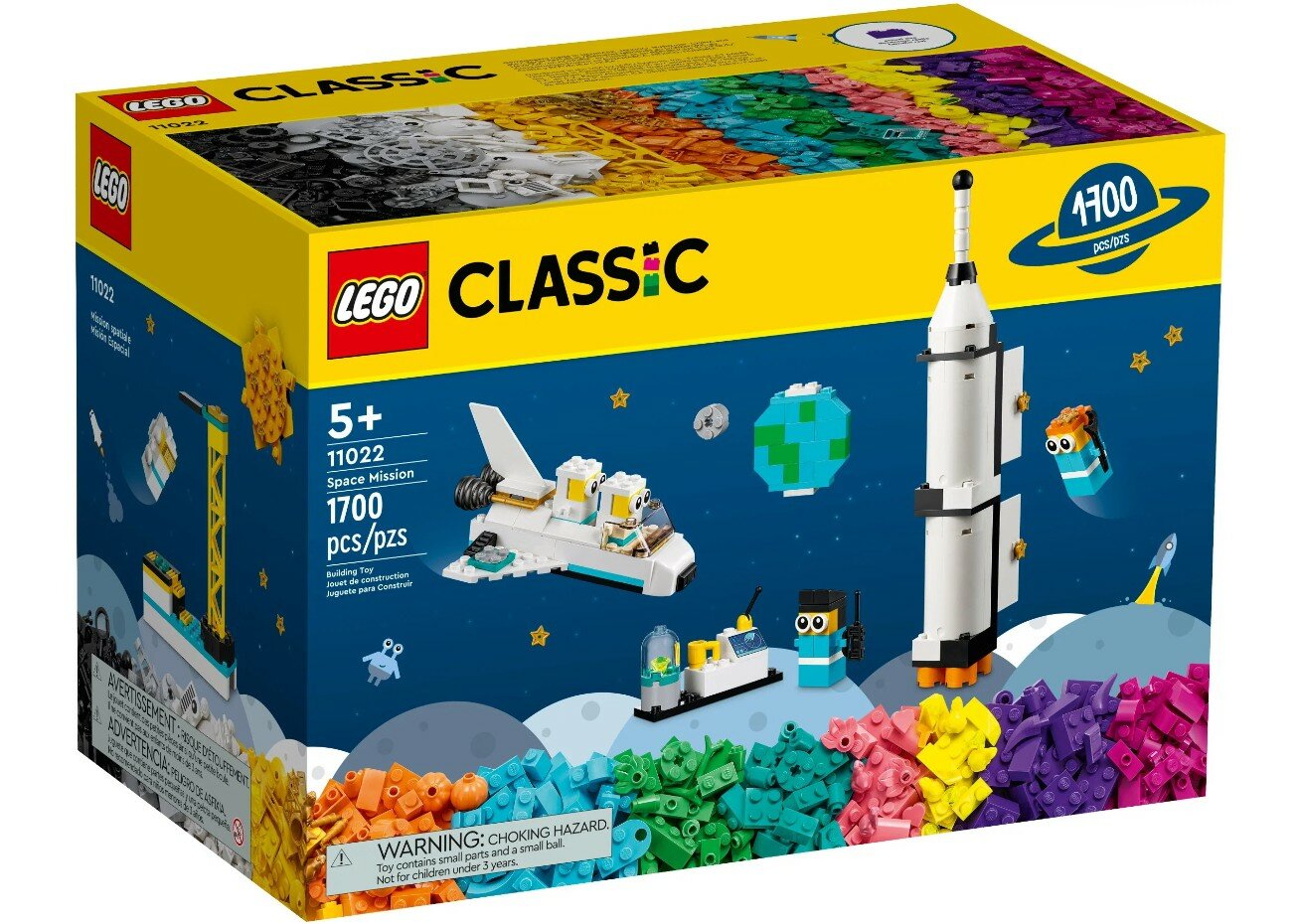 

Конструктор LEGO Classic Космическая миссия, деталей: 1700 (11022), Classic Космическая миссия