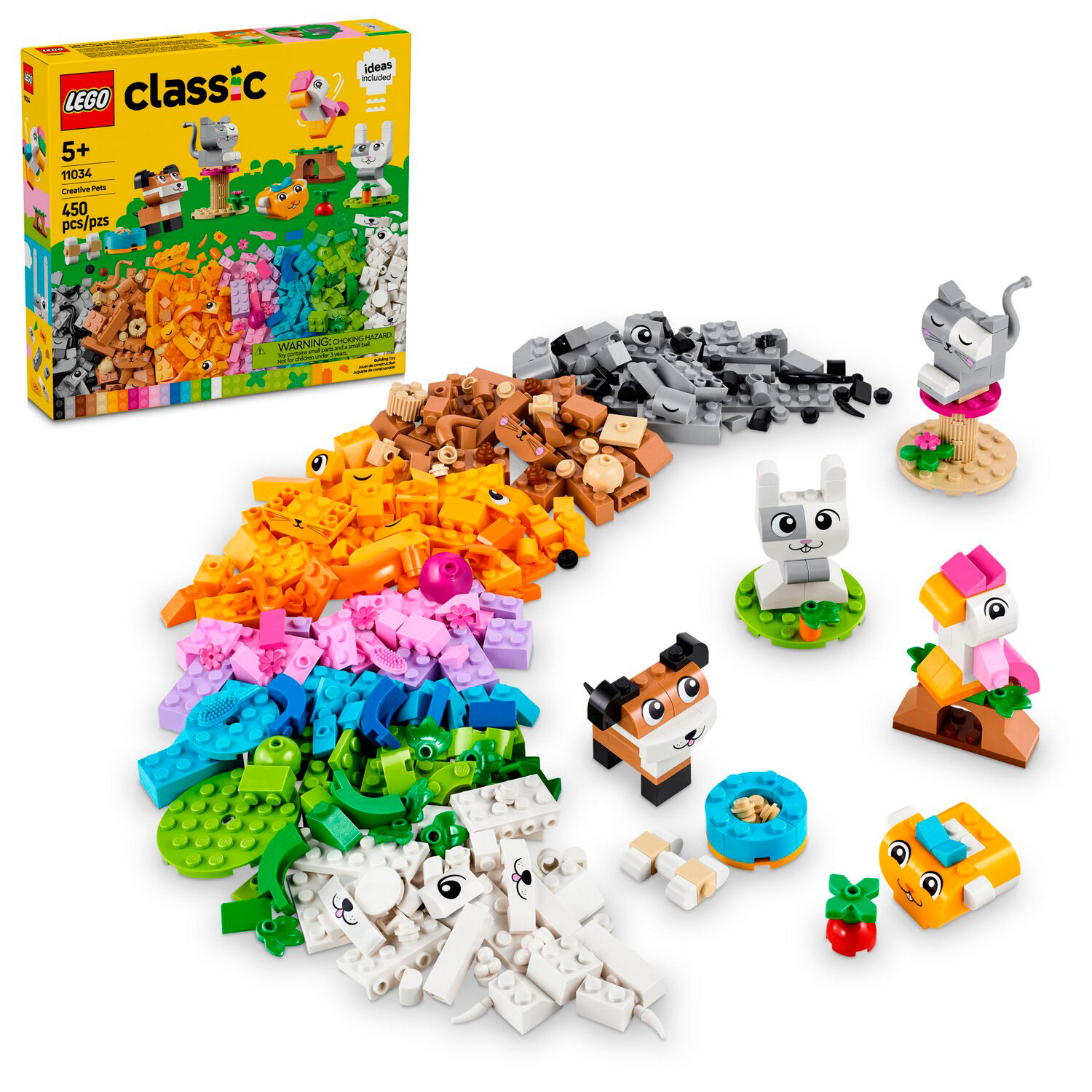 

Конструктор LEGO Classic Креативные домашние животные, деталей: 450 (11034), Classic Креативные домашние животные