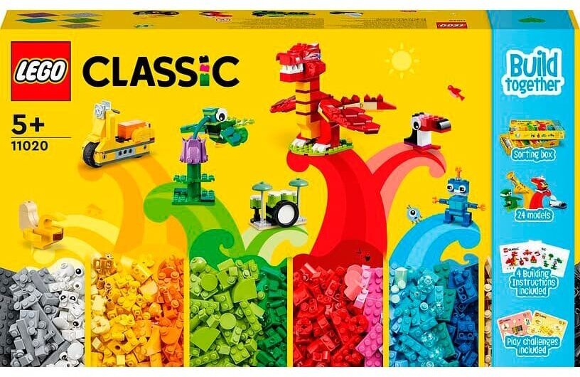 

Конструктор LEGO Classic Строим вместе, деталей: 1601 (11020), Classic Строим вместе