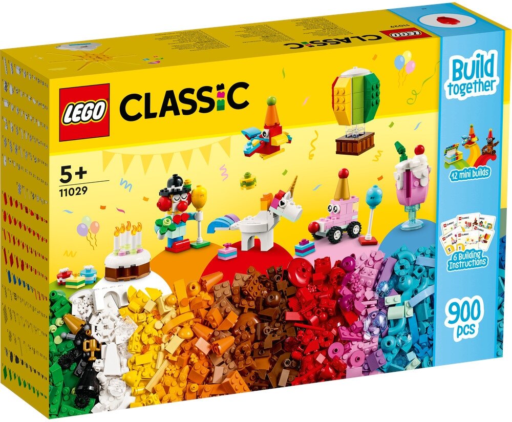 

Конструктор LEGO Classic Творческая коробка для вечеринок, деталей: 900 (11029), Classic Творческая коробка для вечеринок