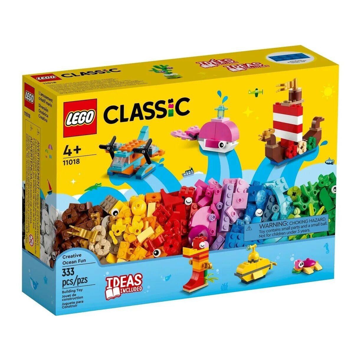 

Конструктор LEGO Classic Творческое веселье в океане, деталей: 333 (11018), Classic Творческое веселье в океане