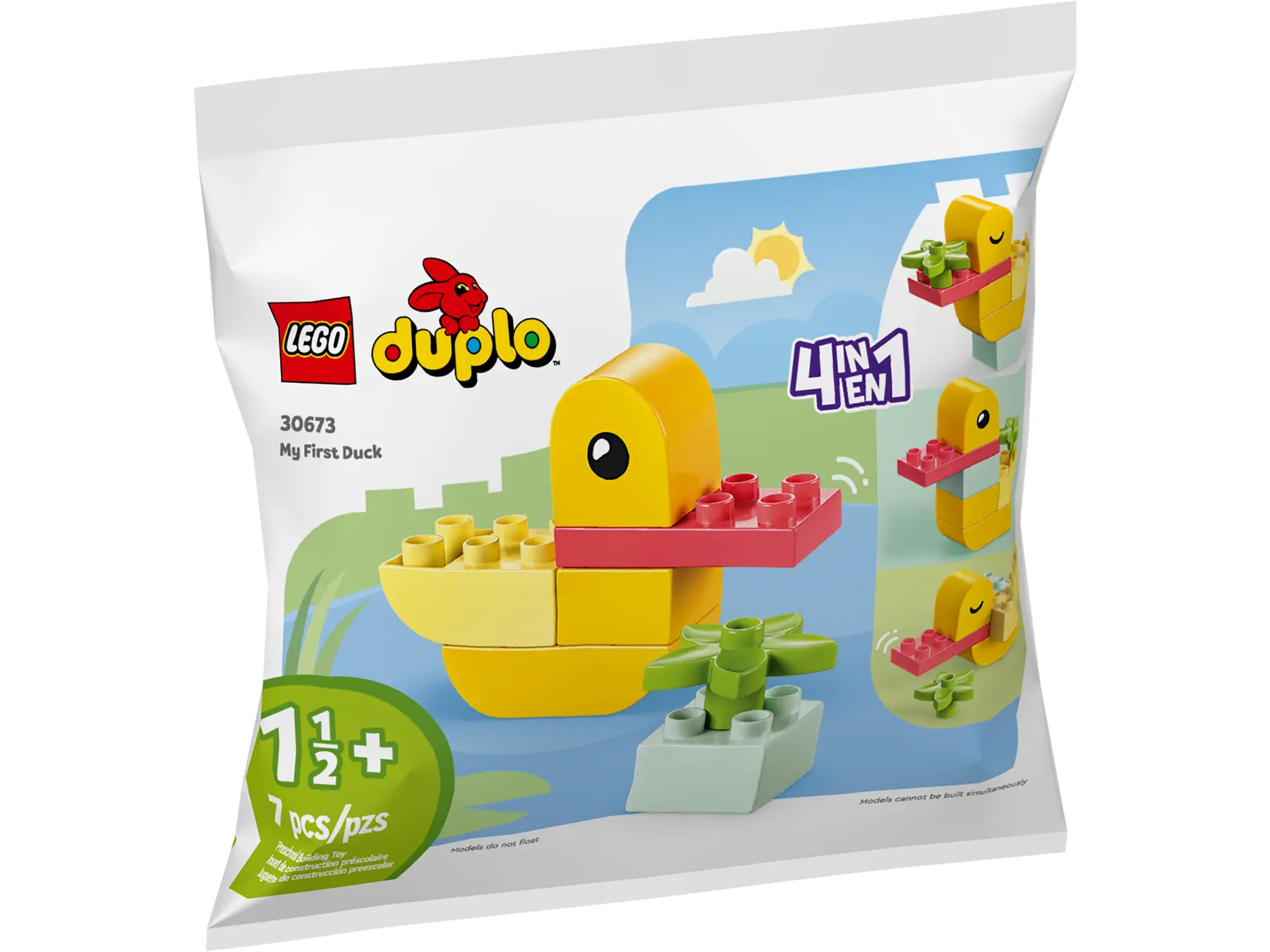 

Конструктор LEGO Duplo Моя первая уточка, деталей: 7 (30673), Duplo Моя первая уточка
