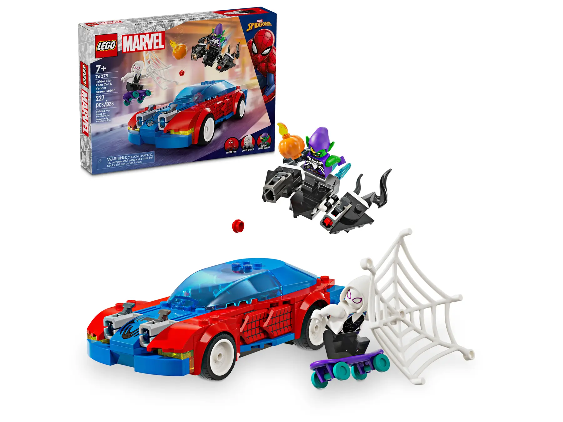 

Конструктор LEGO Marvel Гоночная машина Человека-паука и Зеленый гоблин Веном, деталей: 227 (76279), Marvel Гоночная машина Человека-паука и Зеленый гоблин Веном
