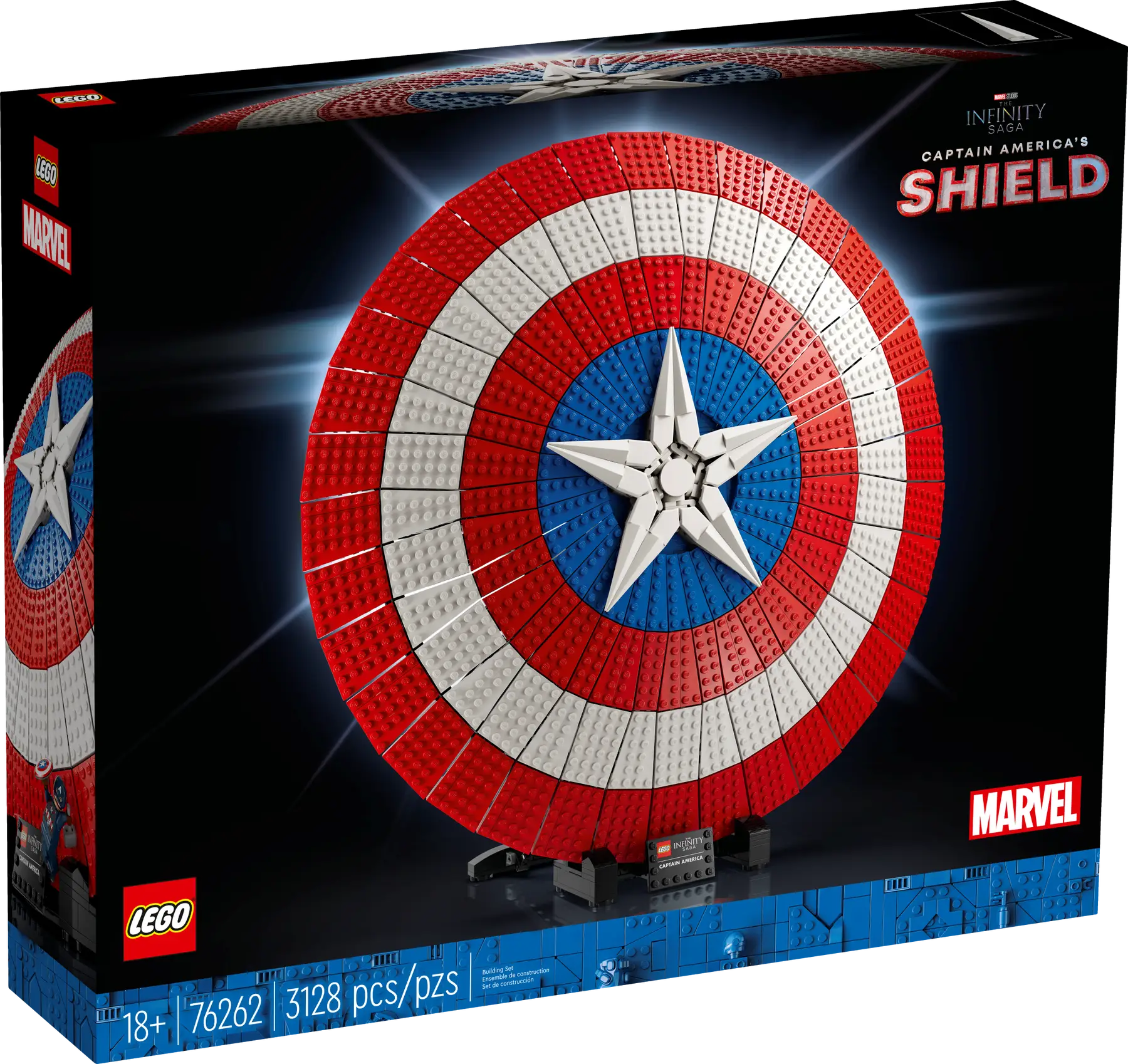 Конструктор LEGO Marvel Щит Капитана Америки, деталей: 3128
