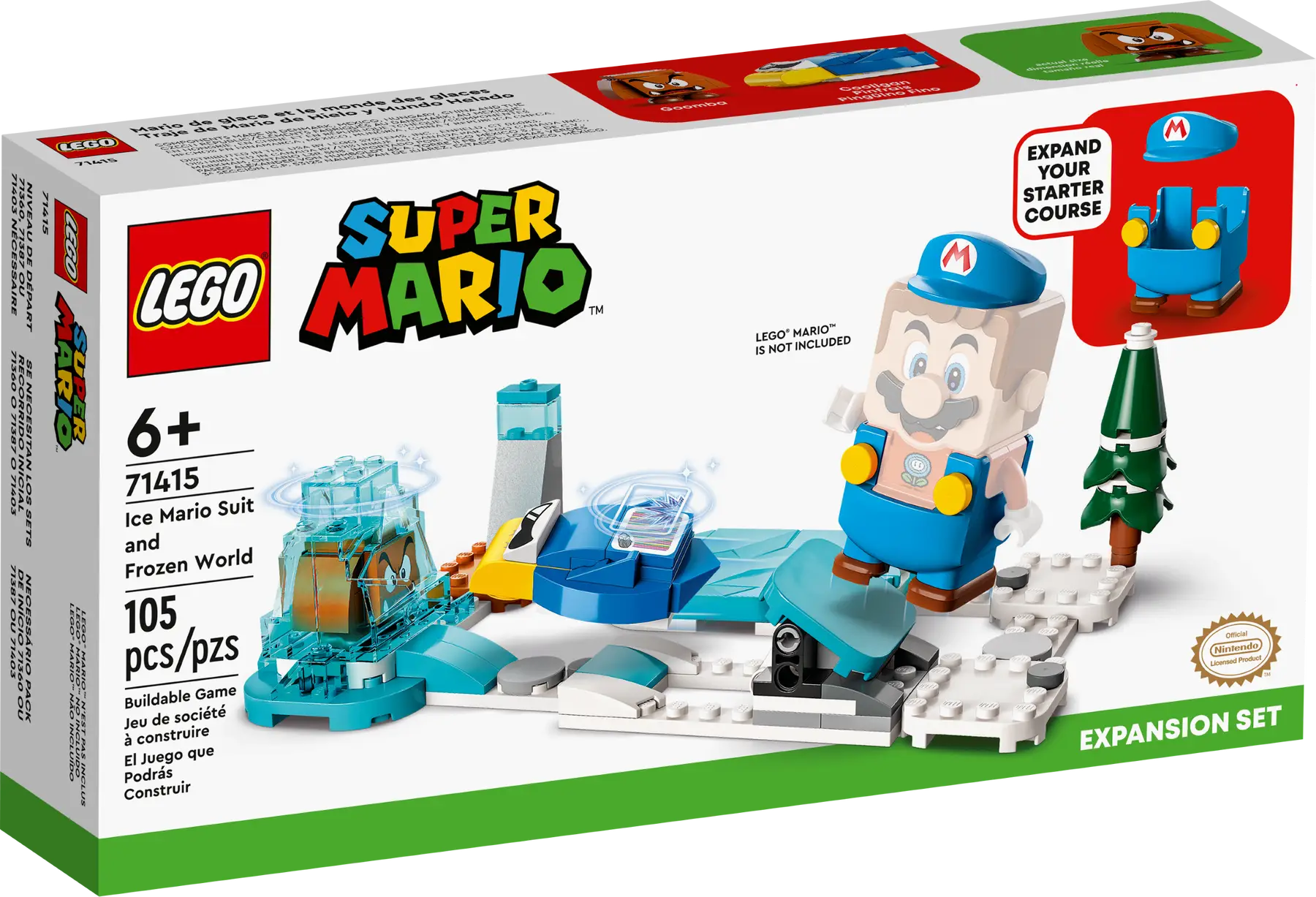 

Конструктор LEGO Super Mario Костюм ледяного Марио, деталей: 105 (71415), Super Mario Костюм ледяного Марио
