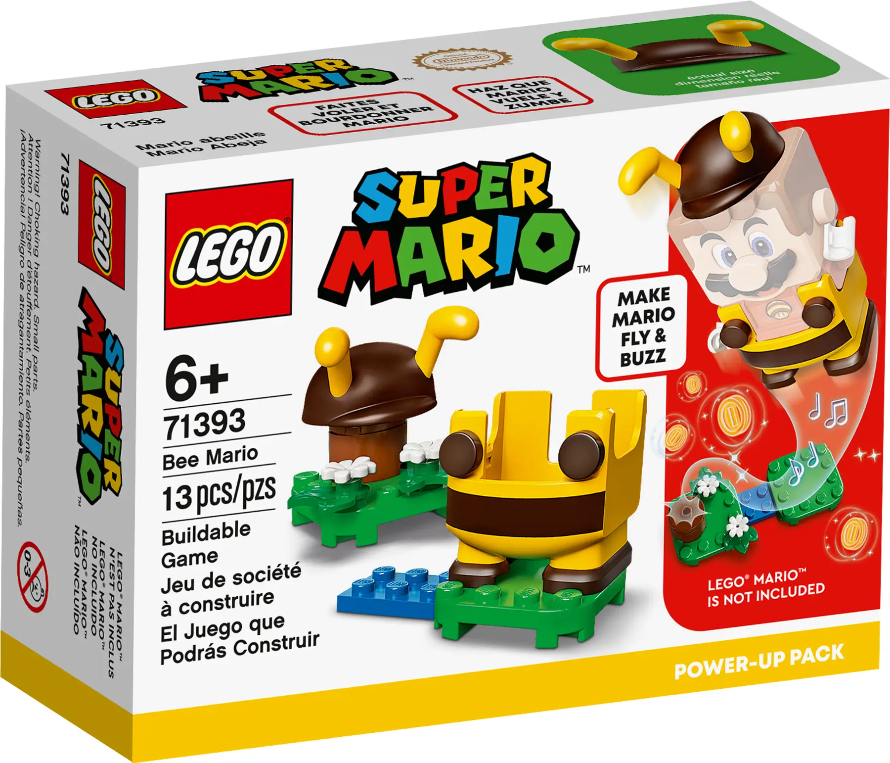 

Конструктор LEGO Super Mario Костюм пчелы Марио, деталей: 13 (71393), Super Mario Костюм пчелы Марио
