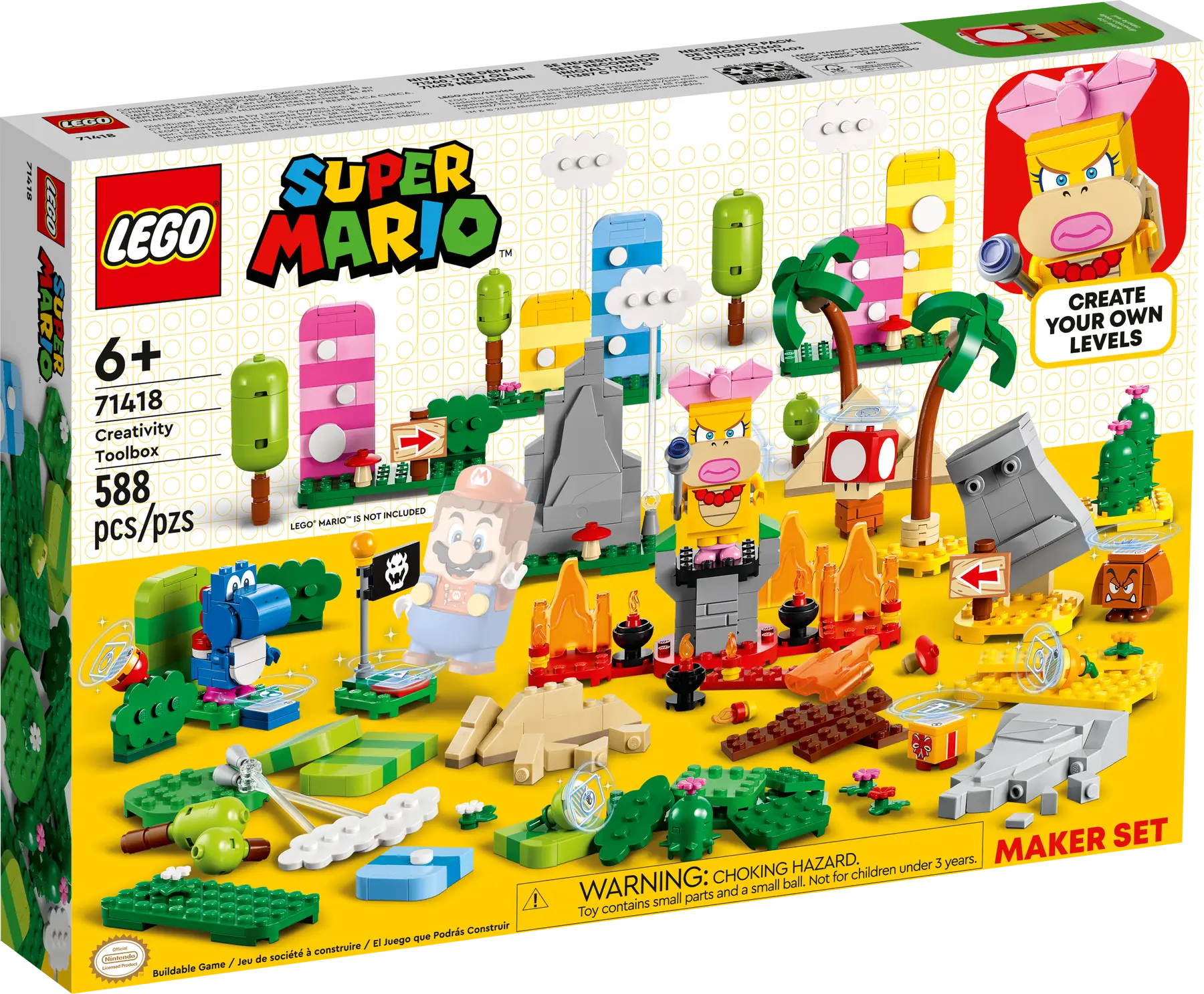 Конструктор LEGO Super Mario Набор инструментов для творчества, деталей: 588