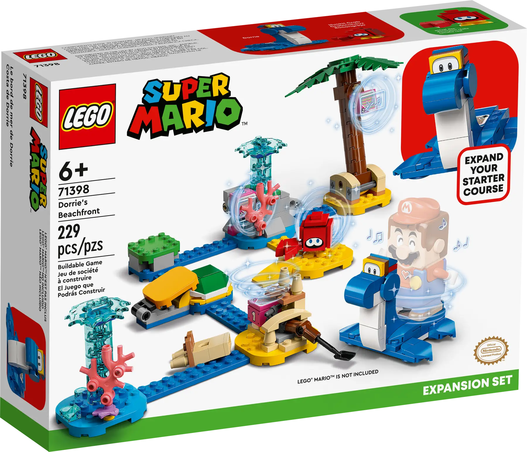 Конструктор LEGO Super Mario Пляж Дори, деталей: 229
