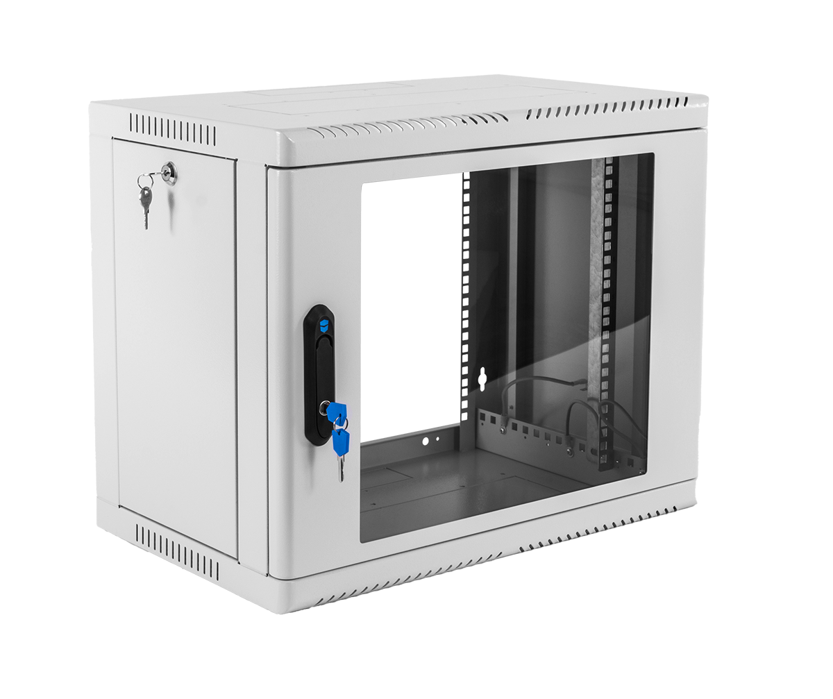 

Шкаф телекоммуникационный настенный 12U 600x350 мм, стекло/металл, серый, в сборе, ЦМО ШРН-12.350 (30144252401), ШРН-12.350