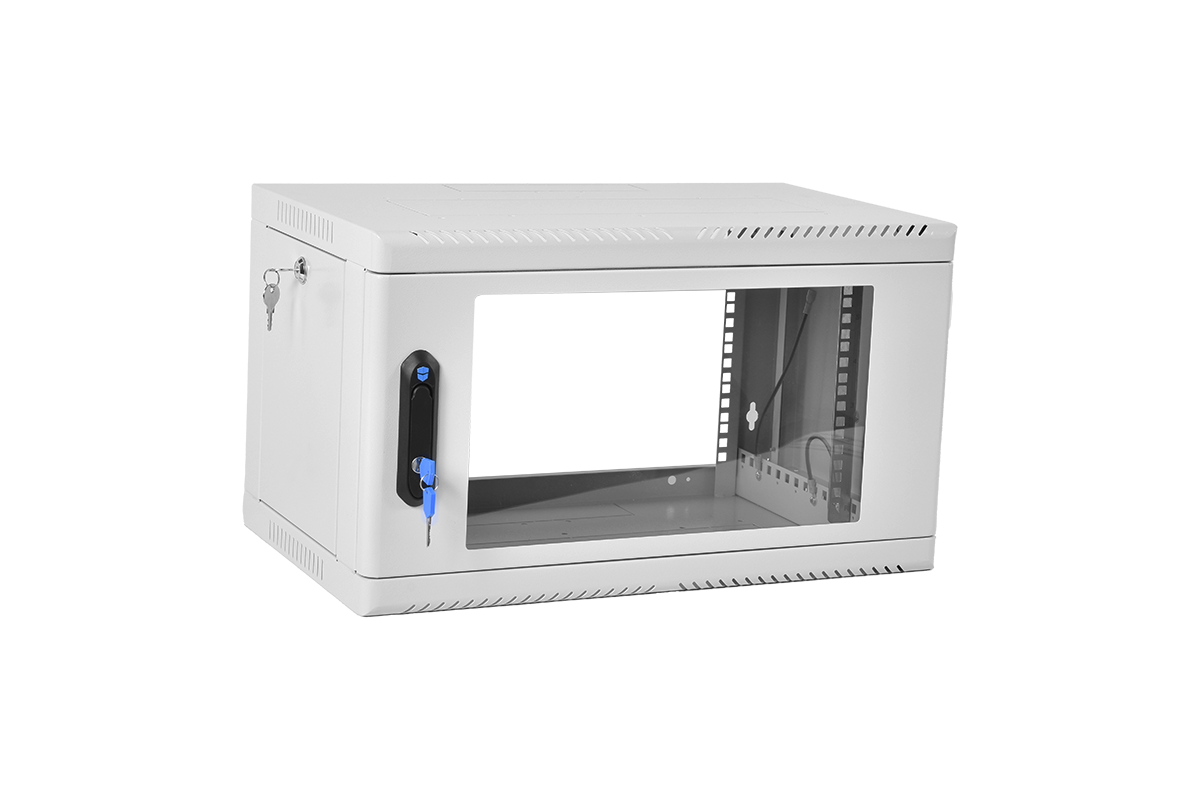 

Шкаф телекоммуникационный настенный 6U 600x359 мм, стекло/металл, серый, в сборе, ЦМО ШРН-6.350 (30144252201), ШРН-6.350