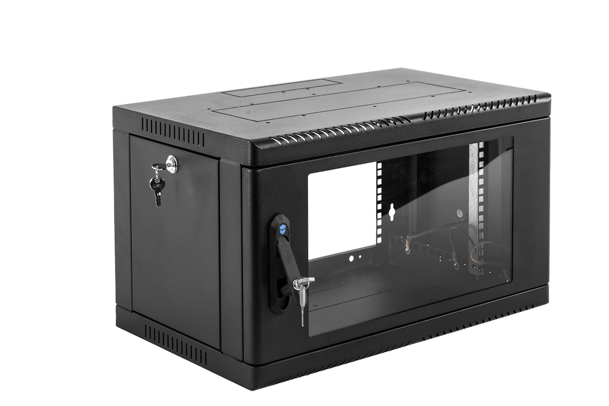 

Шкаф телекоммуникационный настенный 6U 600x658 мм, стекло/металл, черный, в сборе, ЦМО ШРН-6.650-9005 (ШРН-6.650-9005), ШРН-6.650-9005