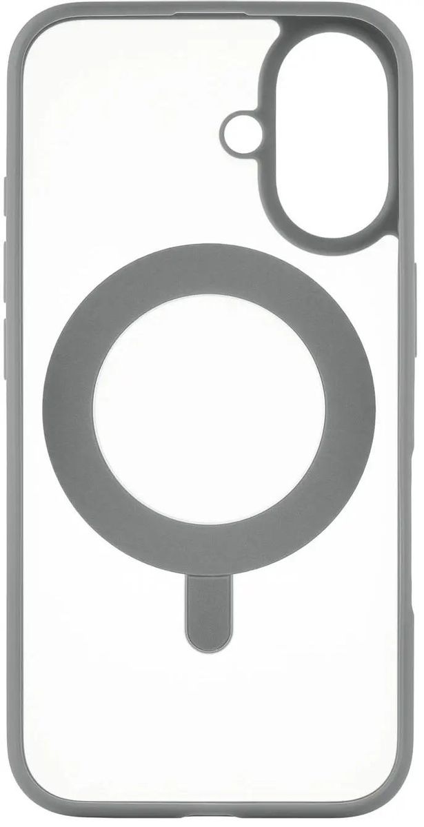 

Чехол-накладка UBEAR Clip 360 для смартфона Apple iPhone 16, поликарбонат/термопластичный полиуретан, серый (CS438GR61RG-I24M)