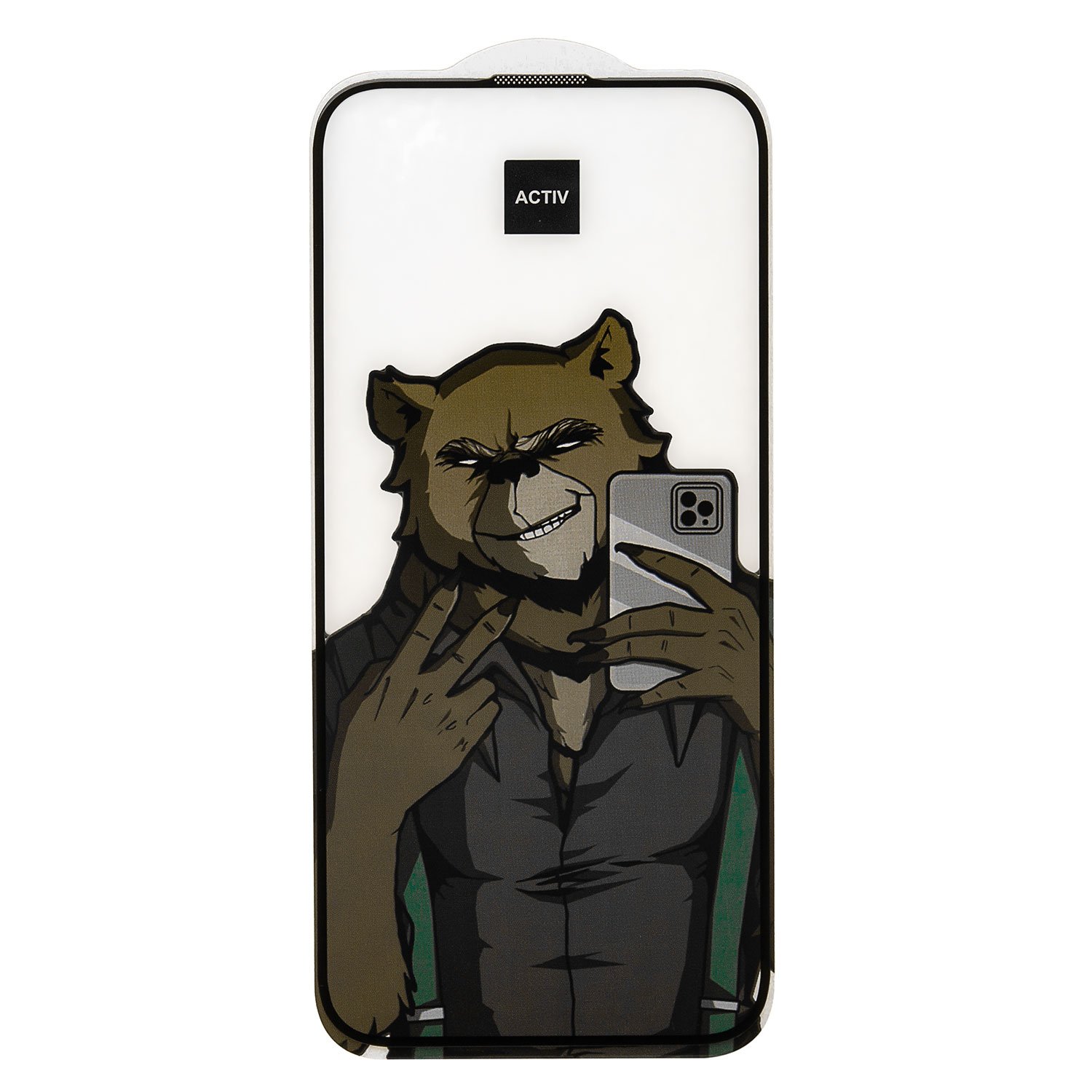 

Защитное стекло Activ Clean Line 3D для экрана смартфона Apple iPhone 16 Plus, FullScreen, поверхность глянцевая, черная рамка, 3D (234375)
